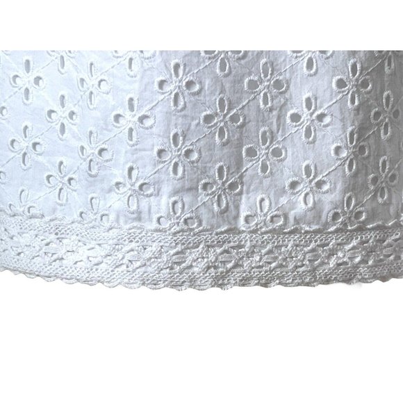 Vineyard Vines White Eyelet Fit & Flare Dress Size 10 $208 Retail Cut Out Back - Picture 10 of 16